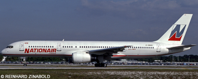Nationair -Boeing 757-200 Decal