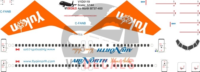 Air North -Boeing 737-400 Decal