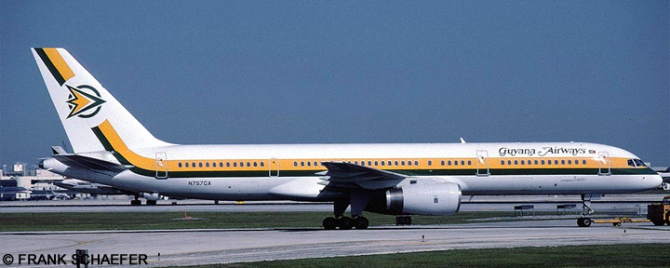 Guyana Airways -Boeing 757-200 Decal