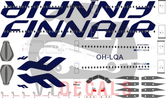 Finnair -Airbus A340-300 Decal