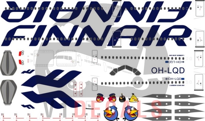 Finnair -Airbus A340-300 Decal