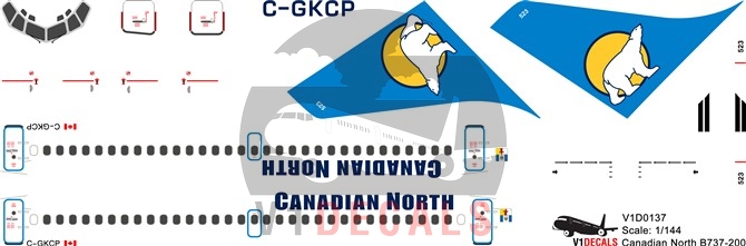 Canadian North -Boeing 737-200 Decal