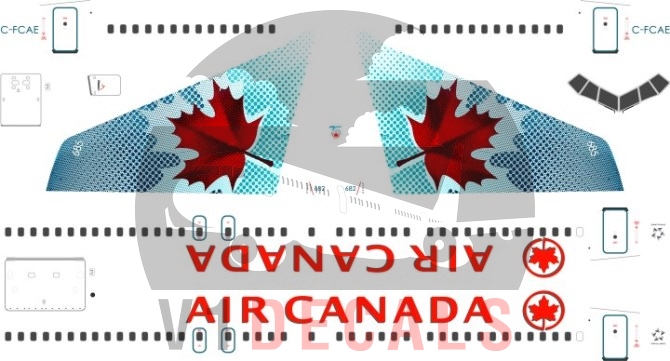 Air Canada -Boeing 767-300 Decal
