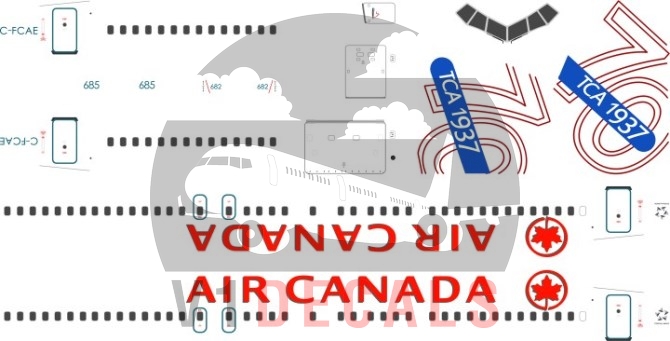 Air Canada -Boeing 767-300 Decal