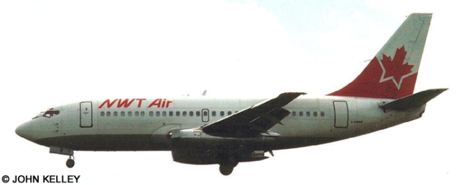 NWT Air (Northwest Territorial) --Boeing 737-200 Decal