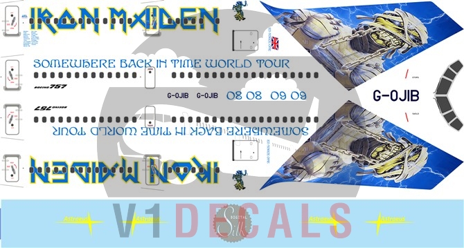 Iron Maiden Boeing 757-200 Decal