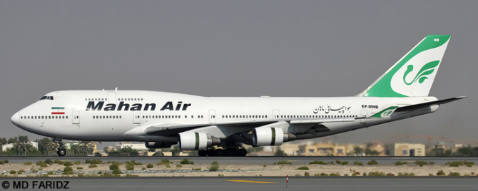 Mahan Air -Boeing 747-400 Decal