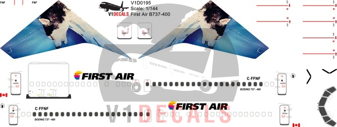 First Air --Boeing 737-400 Decal