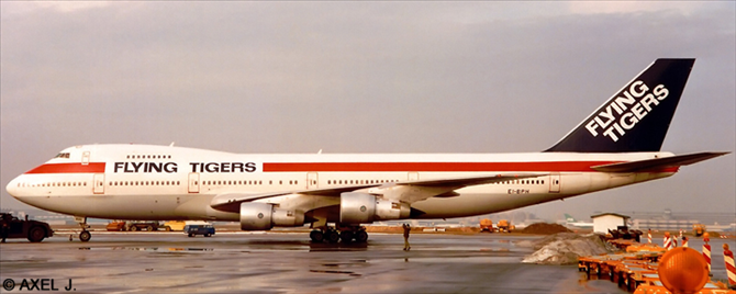 Flying Tigers, Global International Airways -Boeing 747-100 Decal
