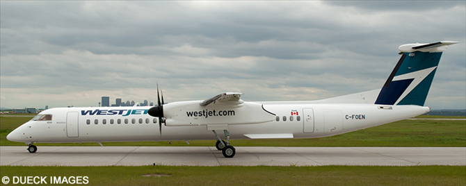 Westjet Encore Bombardier Dash 8-Q400 Decal