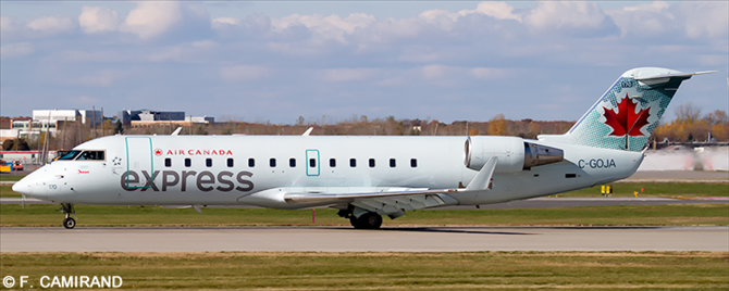 Air Canada Express, Air Canada Jazz --Bombardier CRJ 100/200 Decal