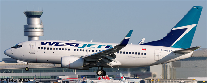 Westjet --Boeing 737-700 Decal