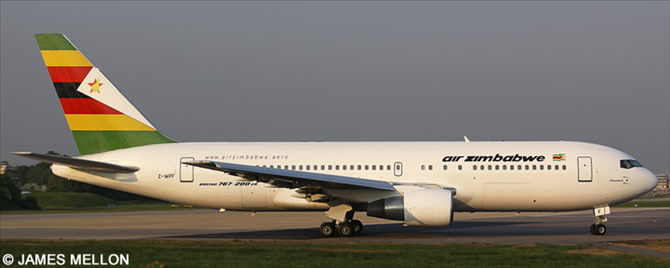 Air Zimbabwe -Boeing 767-200 Decal