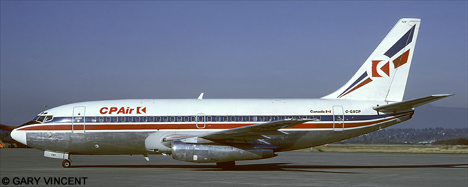 CP Air, Britannia Airways Boeing 737-200 Decal