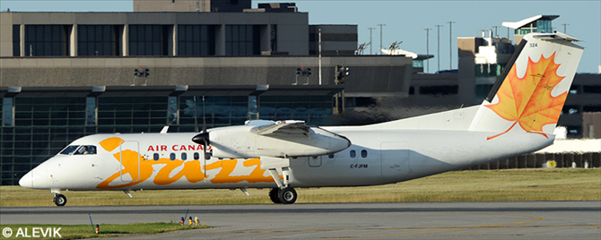 Air Canada Jazz -DeHavilland Dash 8-300 Decal