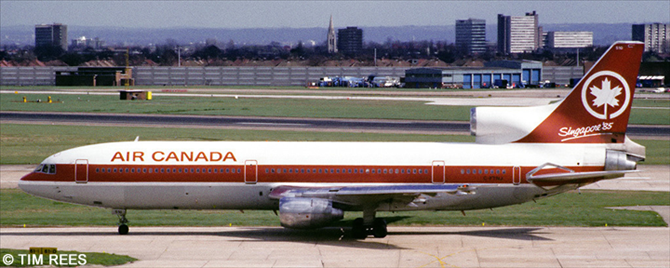 Air Canada -Lockheed L-1011-100 Tristar Decal Air Canada -Lockheed L-1011-100 Tristar Decal