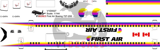 First Air -Boeing 727-200 Decal