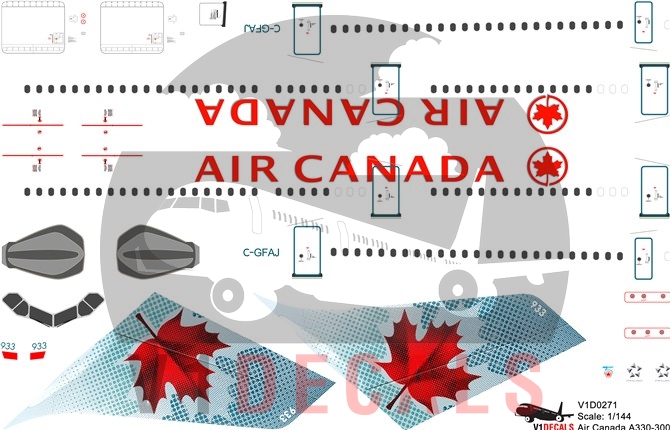 Air Canada -Airbus A330-300 Decal