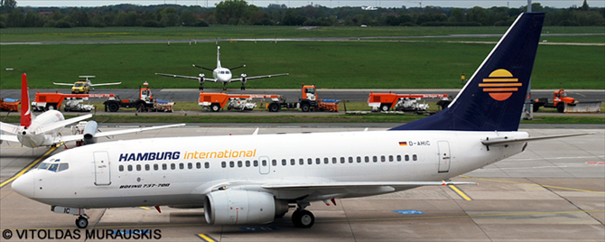 Hamburg International --Boeing 737-700 Decal