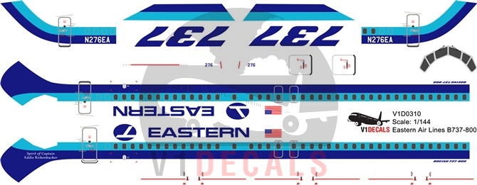 Eastern Airlines -Boeing 737-800 Decal