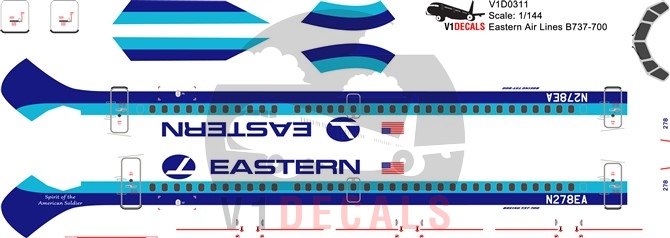 Eastern Airlines -Boeing 737-700 Decal