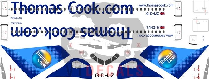 Thomas Cook Airbus A320 Decal
