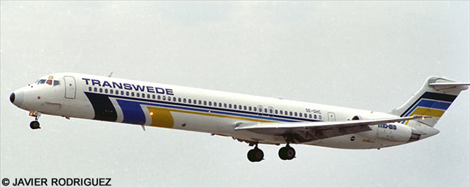 Transwede McDonnell Douglas MD-80 Decal