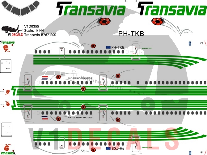 Transavia -Boeing 757-200 Decal