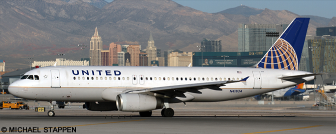 United Airlines Airbus A320 Decal