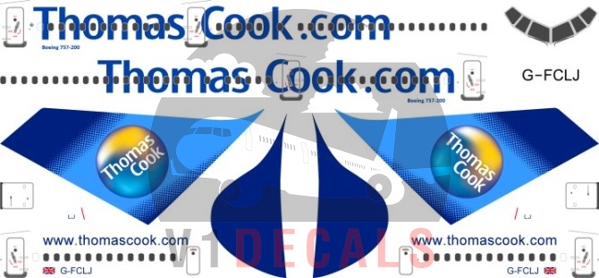 Thomas Cook -Boeing 757-200 Decal