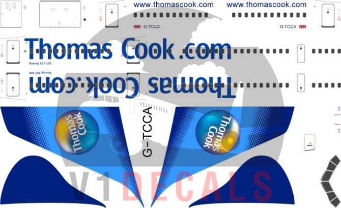 Thomas Cook -Boeing 767-300 Decal