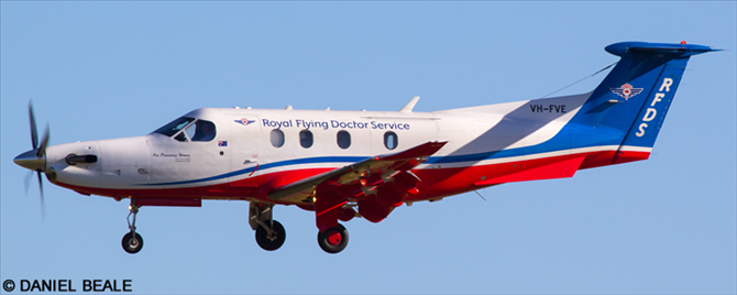 Royal Flying Doctor Service RFDS Pilatus PC-12 Decal Royal Flying Doctor Service RFDS Pilatus PC-12 Decal