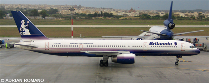Britannia Airways -Boeing 757-200 Decal