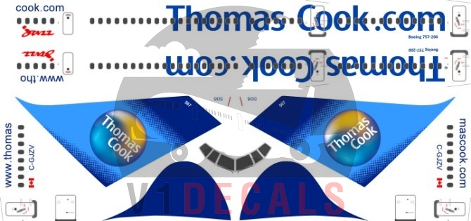 Air Canada Jazz, Thomas Cook -Boeing 757-200 Decal