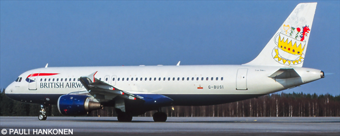 British Airways Airbus A320 Decal