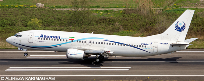 Aseman Iran Airlines -Boeing 737-400 Decal