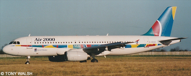 Air 2000, First Choice Airways Airbus A320 Decal