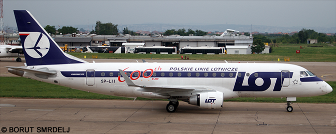 LOT Polish Airlines -Embraer E175 Decal