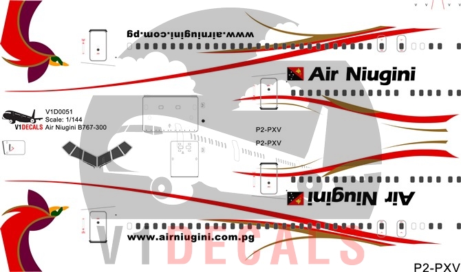 Air Niugini -Boeing 767-300 Decal