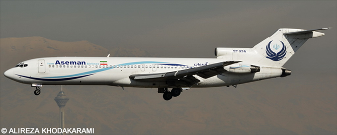 Aseman Iran Airlines -Boeing 727-200 Decal