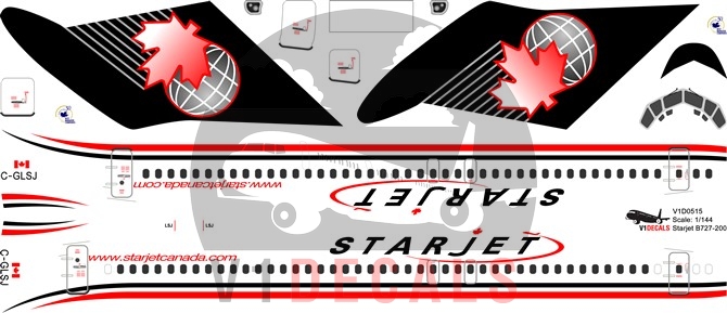 Starjet, Cargojet -Boeing 727-200 Decal
