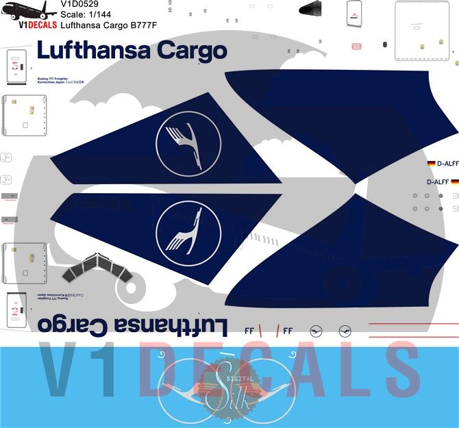 Lufthansa Cargo Boeing 777-200 Decal