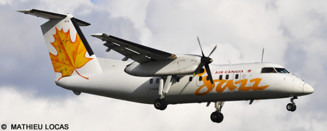 Air Canada Jazz -DeHavilland Dash 8-100 Decal