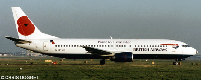 British Airways -Boeing 737-400 Decal