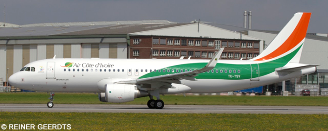 Air Cote d'Ivoire Airbus A320 Decal