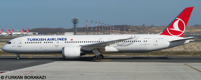 Turkish Airlines Boeing 787-9 Decal