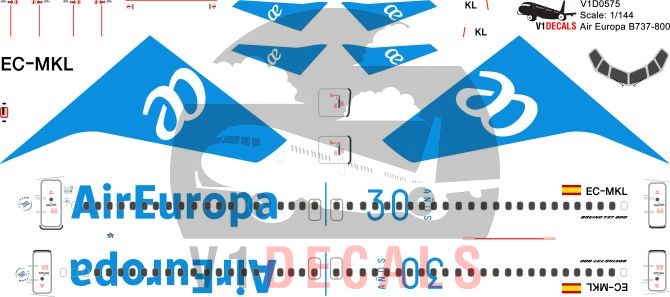 Air Europa -Boeing 737-800 Decal