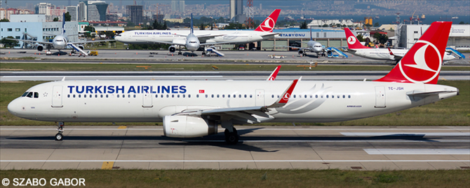 Turkish Airlines Airbus A321 Decal