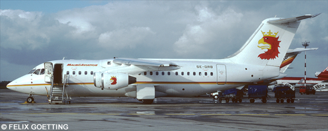 Malmo Aviation BAe 146-200 - Avro RJ-85 Decal