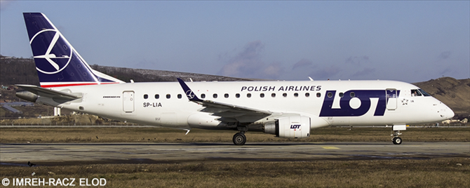 LOT Polish Airlines Embraer E175 Decal